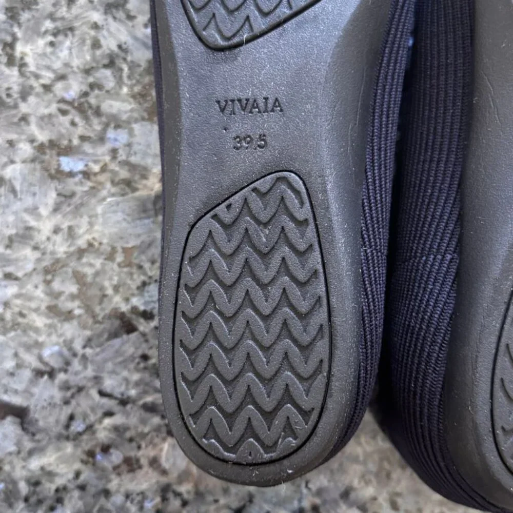 VIVAIA Authentic Square-Toe V-Cut Flats (Margot 2.0) **NEW** Navy EU 39.5 US 8.5 - Picture 11 of 11